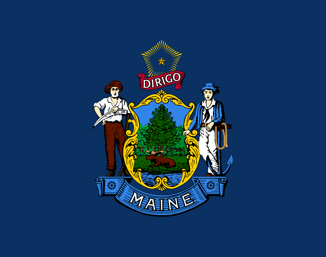 Maine flag